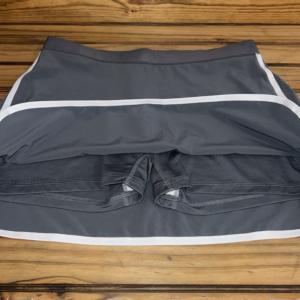 Nike Tennis Skirt Skort Womens Size Medium Gray Dri Fit Athletic Activewear - Picture 5 of 9